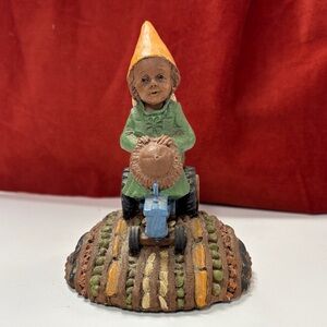 Charming Garden Gnome Art Sculpture